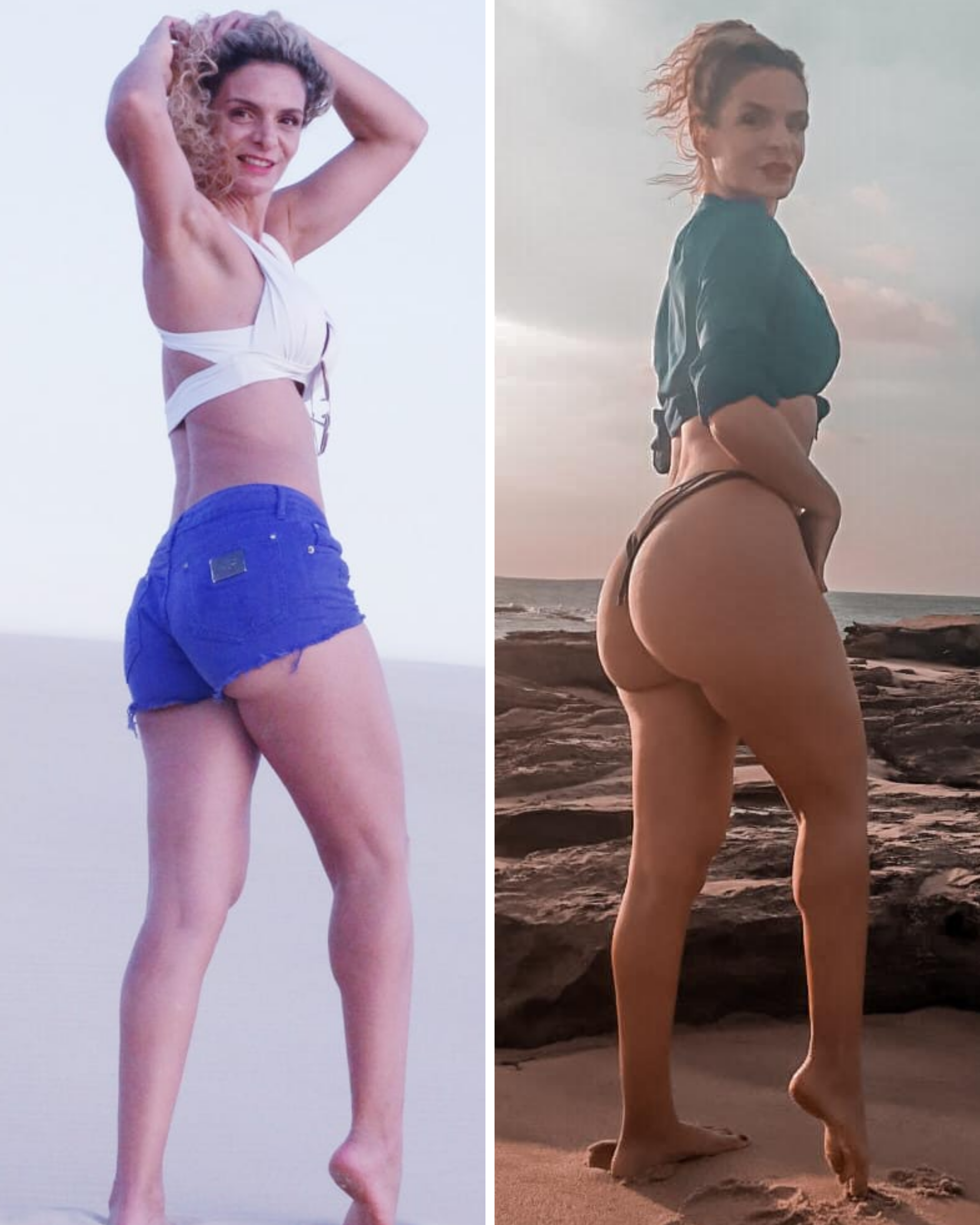 Antes e depois — aluna 3