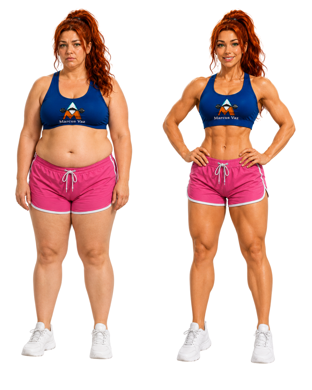 Antes e depois com o Protocolo Perna & Bumbum